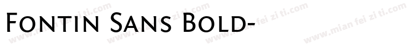 Fontin Sans Bold字体转换